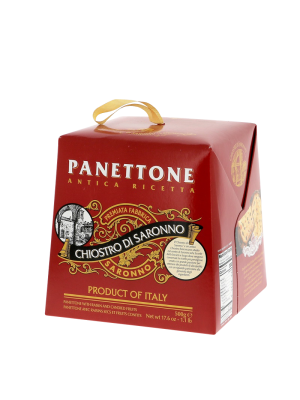 Panettone traditionnel en boîte carton Lazzaroni 500 g 