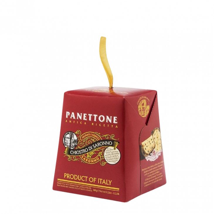 Panettone traditionnel en boîte carton Lazzaroni 100 g 