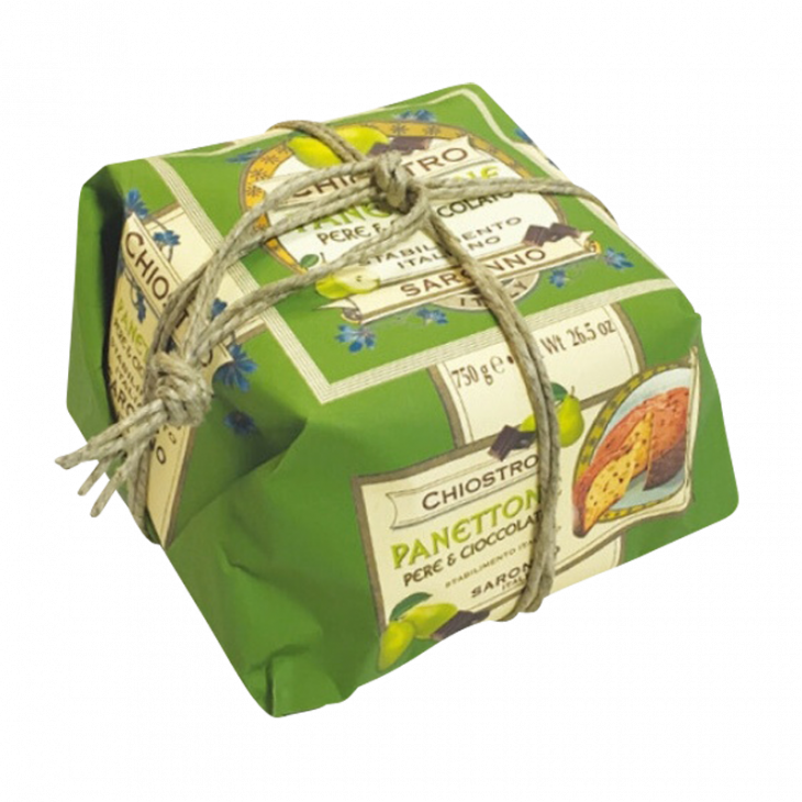 Panettone poire choco 750g Lazzaroni 